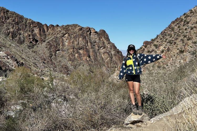 Alumna Dr. Tiffany Riley hiking